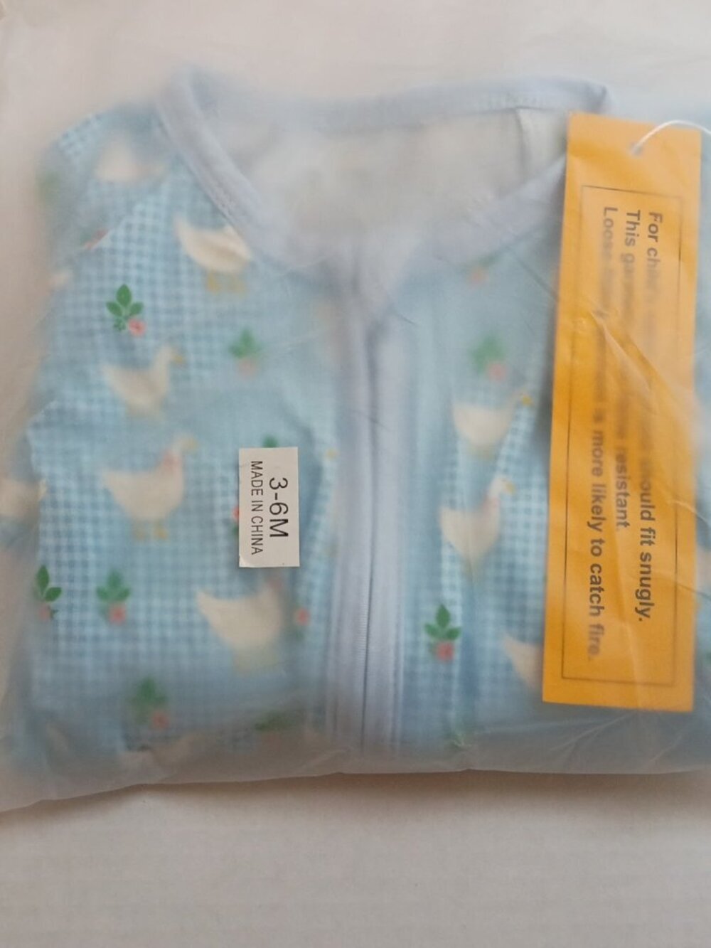 Silly Goose Bamboo Zippy Pajamas Baby 3-6M NWT Soft Stretchy Romper - Picture 5 of 5
